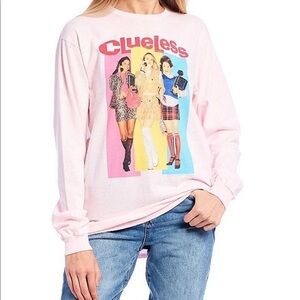 Junk Food Clothing medium pink Clueless T-shirt